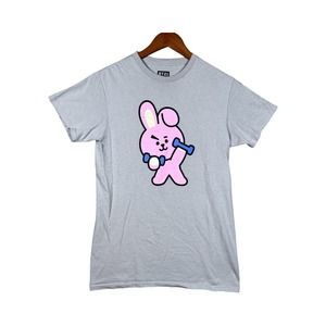 BTS BT21 Tee Cooky Tough Bunny Army K Pop T Shirt Men's Jungkook JK Adult's sz S